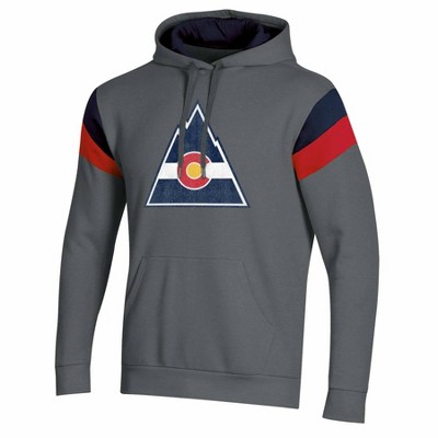 NHL Colorado Rockies Men's Greatness Vintage Lightweight Hoodie - Gray S