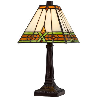 Cal Lighting BO-3115AC 40W Metal and Resin Tiffany Accent Lamp, Dark Bronze