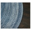 4' Braided Round Accent Rug Blue - Anji Mountain