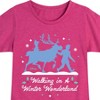 Girls' - Frozen 2 - Walk In A Winter Wonderland Christmas Fitted Short Sleeve Graphic T-Shirt - 2 of 4