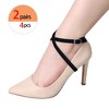 INSPIRE CHIC Women's Buckle Detachable PU Ankle Crossover Heels Shoe Laces 2 Pairs - 4 of 4