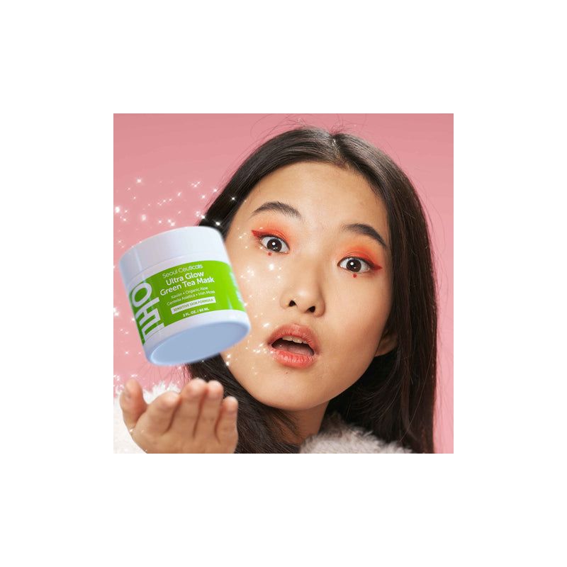 Seoul Ceuticals Korean Skin Care Green Tea Face Mask - Korean Face Mask Skincare K Beauty Face Masks Contains Kaolin Clay + Centella Asiatica, 2oz, 2 of 6