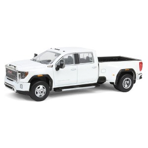 1/64 2022 GMC Sierra 3500 Denali Dually, White Frost, Karson Diecast 51544-B - 1 of 4