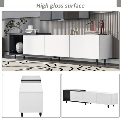 High gloss surface banner with product image