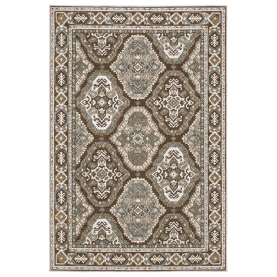 Oriental Weavers Ellington ELL03 Rust/ Blue Indoor Area Rug - 5'3" x 7'6"