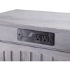 AFI Nantucket Solid Wood Side Table with Device Charger in Driftwood - 3 of 4