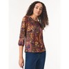 Jones New York Plus Size Printed Puff Sleeve Top - 1X - 2 of 3