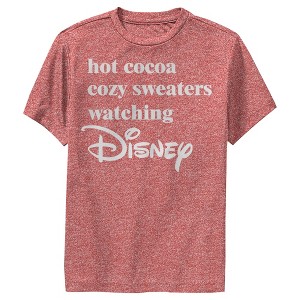Boy's Disney Hot Cocoa and Cozy Sweaters Performance Tee - 1 of 4