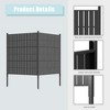Vynxaria 47 x 47 inch Outdoor Privacy Screen Fence Panels ¨C  All-Weather No-Dig Fence Kit for Air Conditioner,Trash Can - 3 of 4