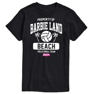 Men's - Barbie - Property of Barbie Land Beach Volleyball Short Sleeve Graphic T-Shirt - 1 of 4