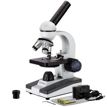 Portable 40X-1000X Magnification Monocular Student Microscope - AmScope