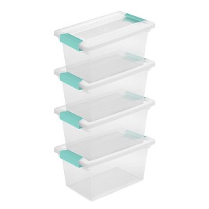 Sterilite Clip Box, Stackable Storage Bin with Latching Lid - 1 of 4