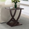 HomeStock Criss-Cross Chairside End Table with Woodgrain Finish, Modern Accent Side Table for Living Room or Bedroom Décor - 4 of 4
