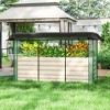 Aghana Digitals Green Galvanized Steel Raised Garden Bed with Crop Cage, Shade Cloth & Zippered - 3 of 4