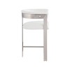 Meridian Furniture,Romeo Cream Boucle Fabric Counter Stool, Set of 2 - 4 of 4