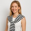 Anna-Kaci Women's Striped Knit Shoulder Sweater Accessory with Soft Lightweight Fabric 33.5x9.8 inches - 4 of 4