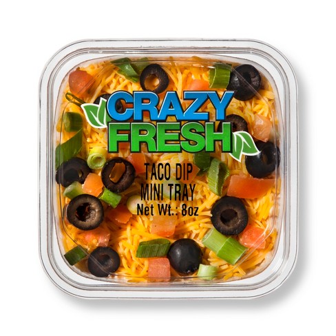 Crazy Fresh Taco Dip Mini Tray - 8oz : Target