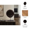 Boho Decorative Sculpture - Handcrafted Wood & Metal Art Piece - Modern Accent for Living Room, Office, or Shelf - Unique Home Decor - Brown - 3 of 4