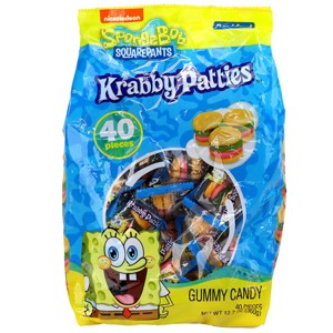 SpongeBob SquarePants Krabby Patties Gummy Candy – Available in 5.08 oz (16 Pieces) or 12.7 oz (40 Pieces) Bags - 1 of 4