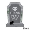 Big Dot of Happiness Creepy Cemetery - Shaped Thank You Cards - Spooky Halloween Tombstone Party Thank You Note Cards with Envelopes - Set of 12 - 3 of 4