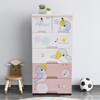 YIYIBYUS Modern 6-Drawer Plastic Storage Cabinet Tall Dresser Organizer - 2 of 4