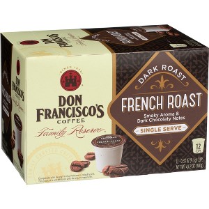 DON FRANSISCO'S COFFEE, FRENCH ROAST SINGLE SERVE, pack of 6 - 1 of 3