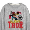 Boys' - Marvel - Thor Collegiate Long Sleeve Graphic T-Shirt - 2 of 4