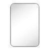 TEHOME Rounded Rectangular Metal Framed Recessed Bathroom Medicine Cabinet with Mirror - image 3 of 4