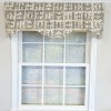 RLF Home 100% Cotton Tower Cornice With Poly/Cotton Ivory lining Rod Pocket Valance 50" x 17" Beige - 2 of 4