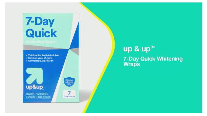7-Day Quick Whitening Wraps - up &#38; up&#8482;, 2 of 7, play video