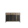 NicBex Elegant Buffet Cabinet with Storage 31.5"Wide 2 Drawer Sideboard Made with Carbonized Bamboo and Iron, Easy Assembly - 2 of 4