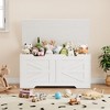 Whizmax Storage Chest, 39.4" Toy Chest for Boys Girls, Kids Wood Large Toy Box, Storage Bench with Safety Hinge for Entryway, Bedroom, Playroom - 4 of 4