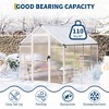 Garvee Walk-In Greenhouse with Polycarbonate Panels, Aluminum Frame, Quick Setup, Roof Vent, Outdoor Garden Greenhouse - 4 of 4