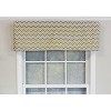 RLF Home See Saw Tailored 100% Cotton with Fully Lined 3" Rod Pocket Valnance for Windows 50" x 14" - 2 of 4