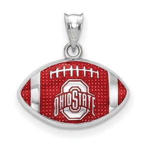 Black Bow Jewelry Sterling Silver Ohio State Buckeyes NCAA Pendant - 1 of 3