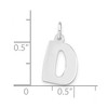 Black Bow Jewelry Sterling Silver, Kate Collection, Bubble Block Initial D Pendant - 4 of 4