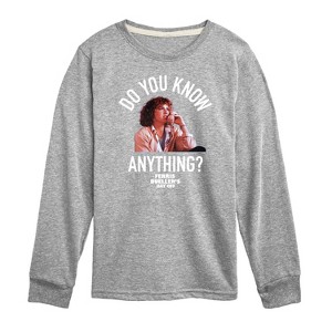 Boys' - Ferris Bueller's Day Off - Do You Know Anything Long Sleeve Graphic T-Shirt - 1 of 4