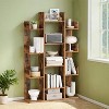 55''H Bookshelf, Tree-Shaped Bookcase with 13 Storage Shelves, Rounded Corners - 3 of 4