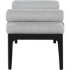 Meridian Furniture,Priscilla Linen Textured Fabric Bench - 4 of 4