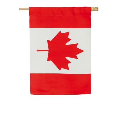 Evergreen Canada House Suede Flag