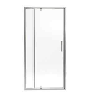 ONWITH 28 to 32 in. W x 72 in. H Framed Pivot Shower Door in Chrome with Clear Glass - 1 of 4