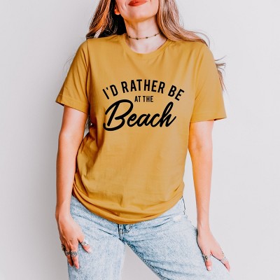 Simply Sage Market I'd Rather Be At The Beach Short Sleeve Tee