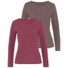 Women's 2 Pack Textured Long Sleeve Tops - LASCANA - 2 of 4
