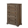 6 Drawer Dresser for Bedroom,48" Tall Chest of Drawers with Easy Pull Handle, Textured Borders, Modern ＆ Farmhouse Storage Dressers Organizer - 3 of 4