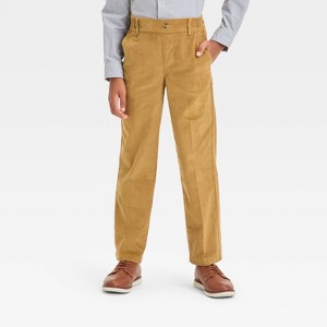 Boys' Corduroy Suit Pants - Cat & Jack™ Brown - 1 of 3