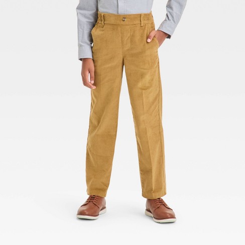 Boys' Corduroy Suit Pants - Cat & Jack™ Brown - image 1 of 3