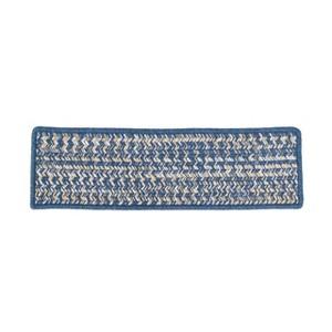 Colonial Mills Monterey Wool Tweed Stair Treads - Blue 8"x28" (SET 4) - 1 of 4