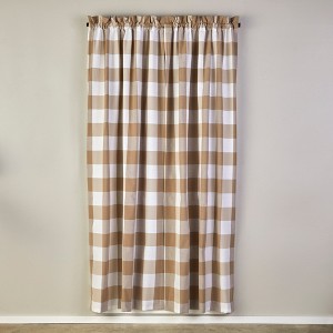 SKL Home By Saturday Knight Ltd Grandin Curtain Panel - Tan/White - 1 of 4