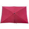 CAVINAS 6x9 FT Cantilever Patio Umbrella, Waterproof and Windproof Design with Crank, Beach Umbrella, without Base - 2 of 4
