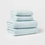 Quick Dry Ribbed Bath Towel Set - Threshold™